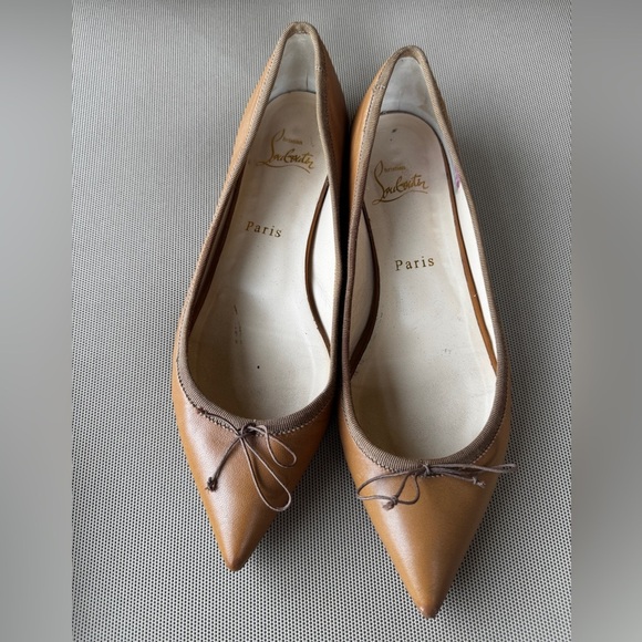 Christian Louboutin Solasofia Flats – Brown Nappa Leather | EU 37 / US 6.5 - Picture 8 of 16